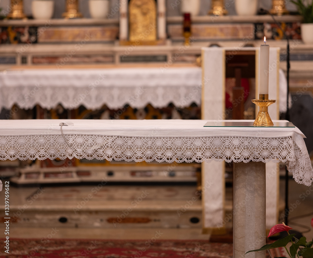 Religione, altare, cero, cattolicesimo, religione cristiana, cattolica.