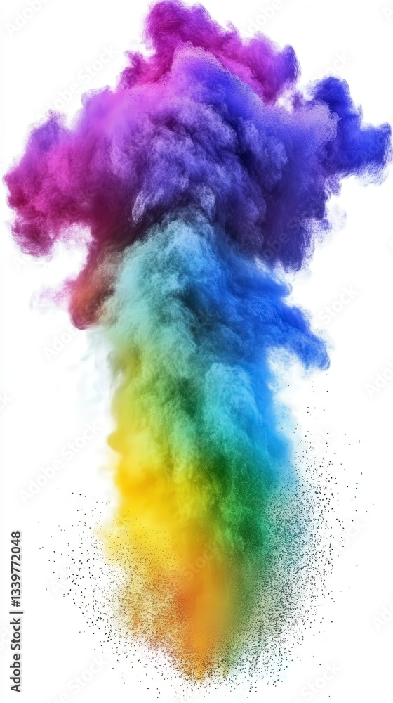 Fototapeta premium Stunning Colorful Powder Explosion Art