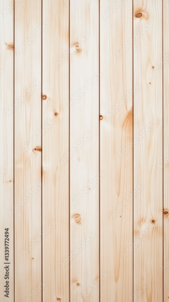 Fototapeta premium Elegant Light Beige Wood Paneling Wall Texture. Perfect for interior design projects and showcasing natural wood grain. A timeless and sophisticated choice for any space.
