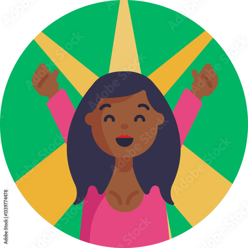 A woman dancing and enjoying herself at a nightclub.