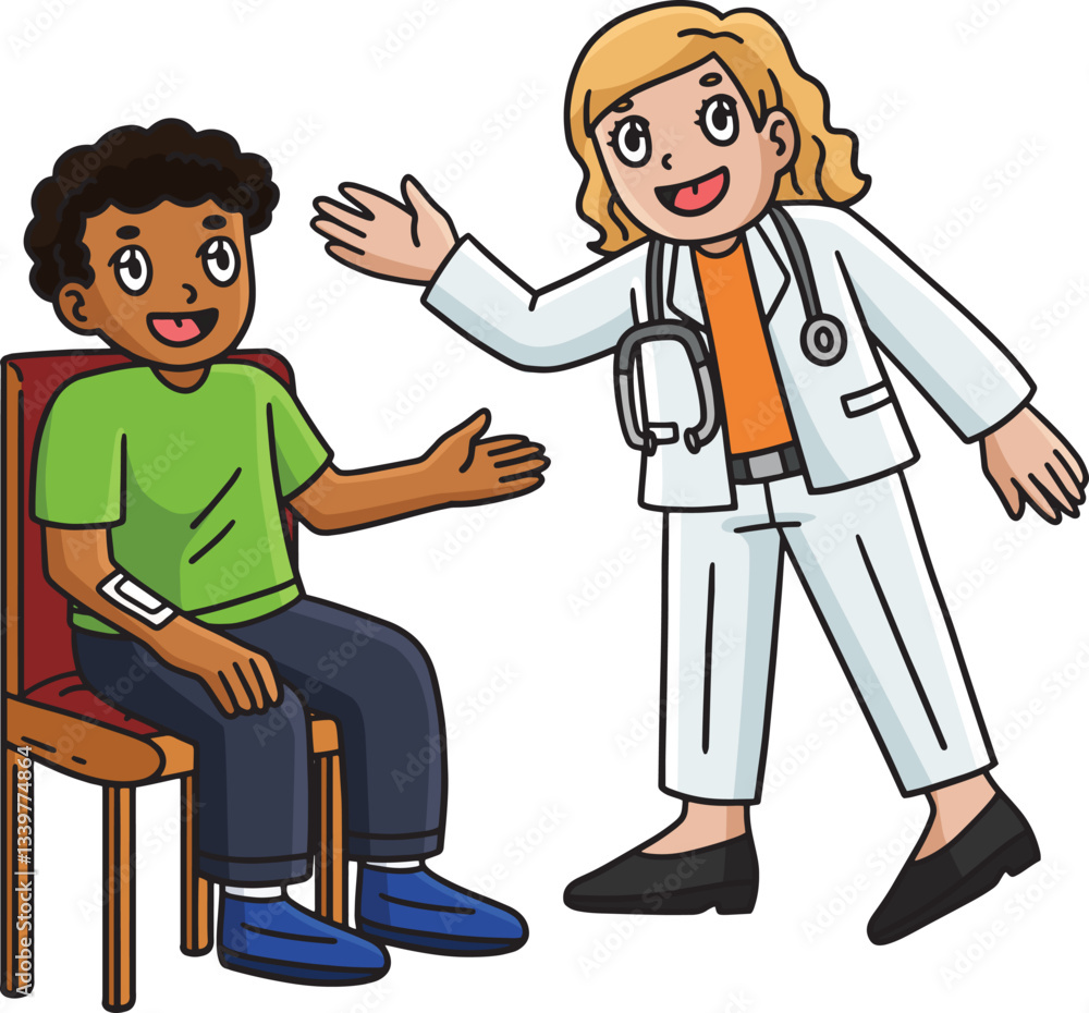 Female Doctor Talking to Patient Cartoon Clipart Female Doctor Talking to Patient Cartoon Clipart