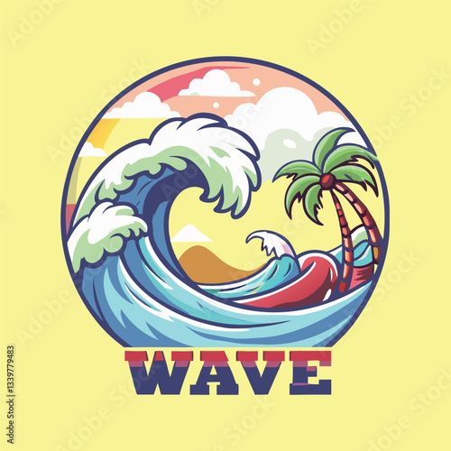 Majestic Blue Sea Wave Unfurling Its Power