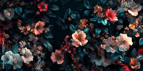 Wallpaper Mural Floral Pattern Background Torontodigital.ca