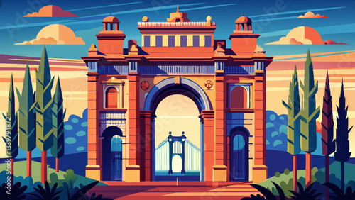 The Arc de Triomf is a triumphal arch in the city of Barcelona in Catalonia, Spain