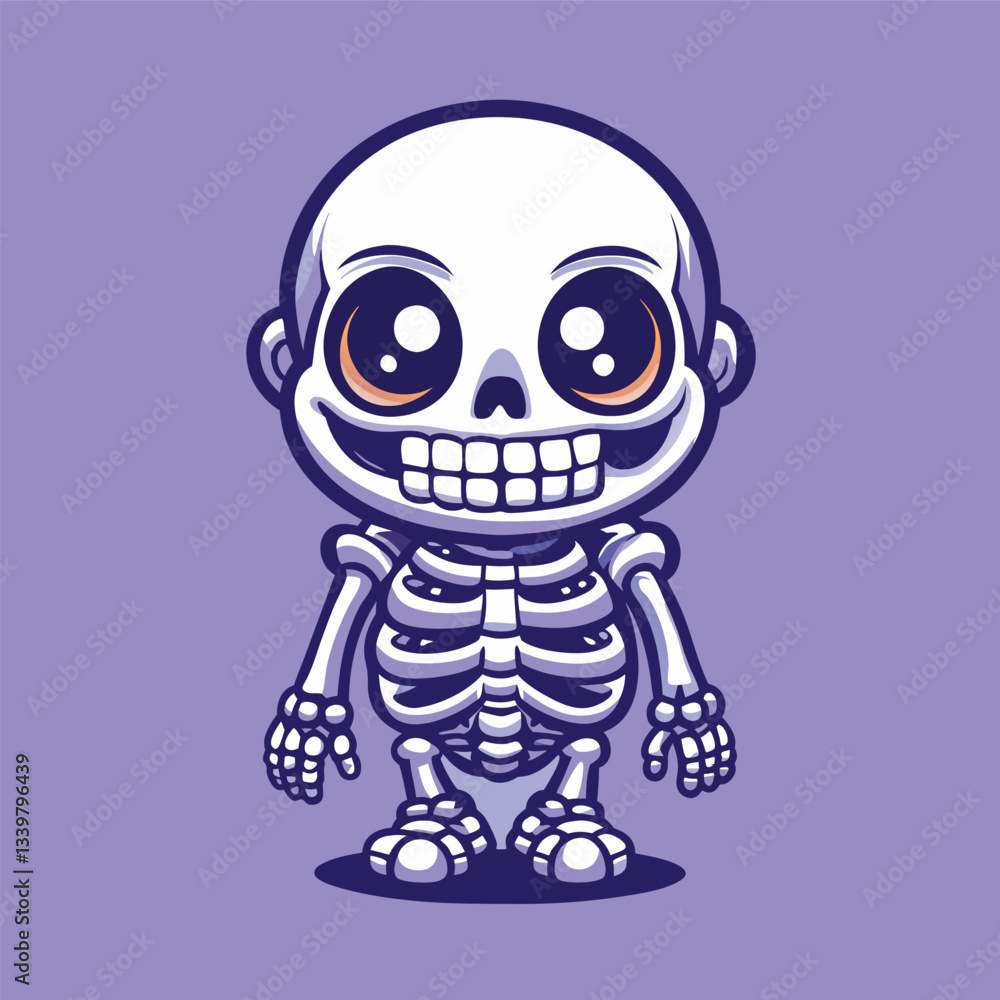 Vibrant and Captivating Skeleton Illustration in Pop Art Style Vibrant and Captivating Skeleton Illustration in Pop Art Style
