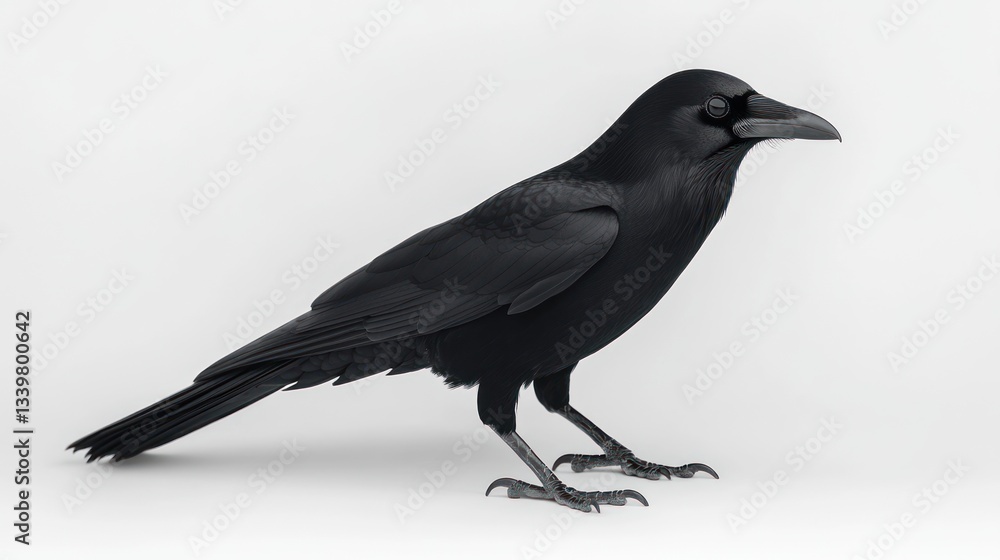 Majestic Raven in Profile: A Study in Black Majestic Raven in Profile: A Study in Black