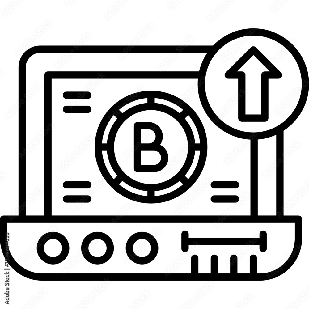 Bitcoin Icon Vector Element Bitcoin Icon Vector Element