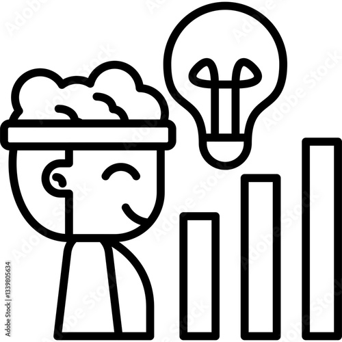 Thinker Icon Vector Element