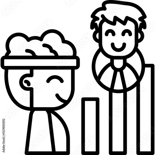 Thinker Icon Vector Element