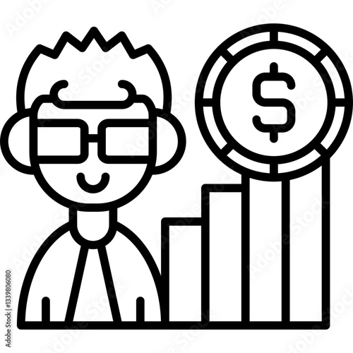 Founder Icon Vector Element