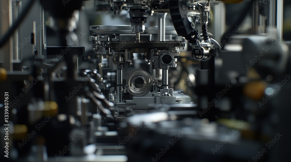 Automated machinery producing components in a complex manufacturing process Automated machinery producing components in a complex manufacturing process