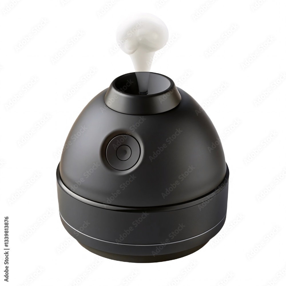 Sleek Black Humidifier Modern Home Air Moisturiser Sleek Black Humidifier Modern Home Air Moisturiser