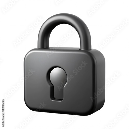 Black Padlock Silhouette Security, Privacy, and Protection Icon