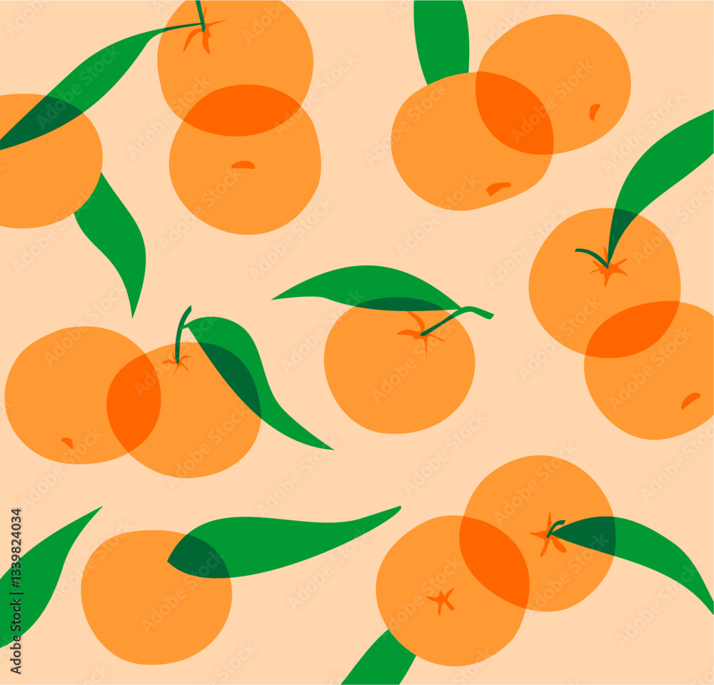 Oranges pattern design Oranges pattern design