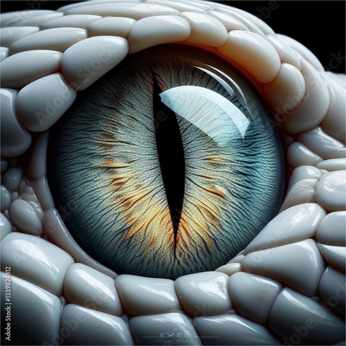 white cobra eye