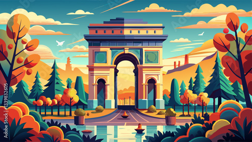 Photography Paris Arc de Triomphe View - Majestic Structure