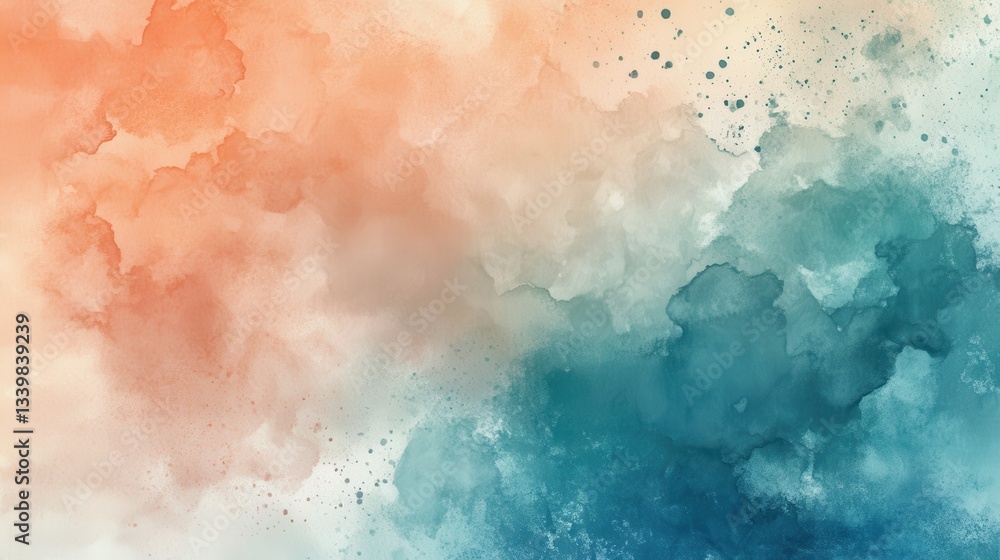 Fototapeta premium Abstract watercolor background