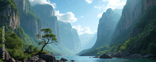 view of the mountains