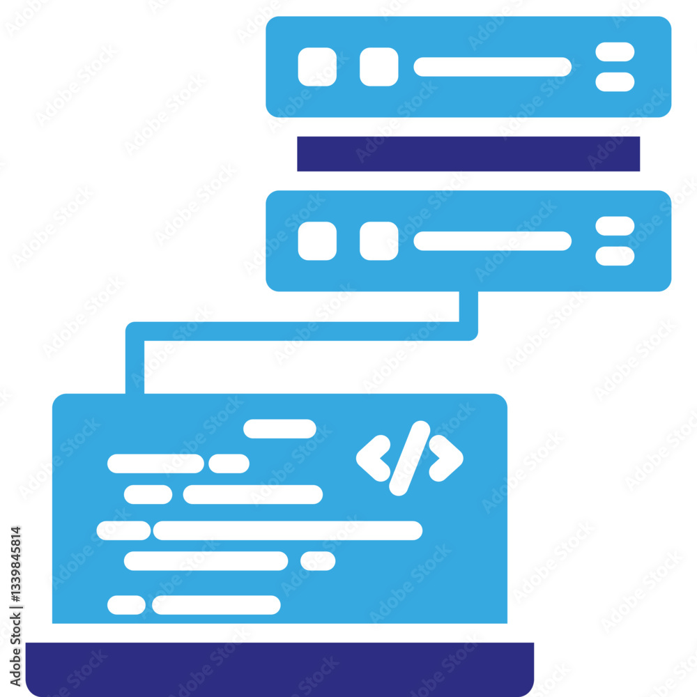 Programming icon in Glyph Dual Color Style. Simple Vector Design. Simple Vector Glyph Icon Programming icon in Glyph Dual Color Style. Simple Vector Design. Simple Vector Glyph Icon