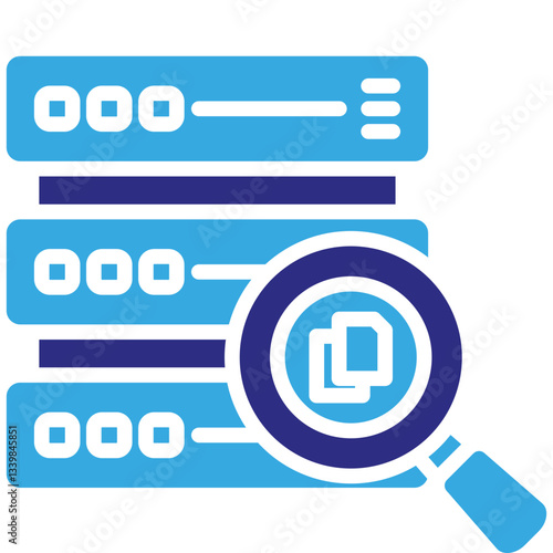 Query icon in Glyph Dual Color Style. Simple Vector Design. Simple Vector Glyph Icon