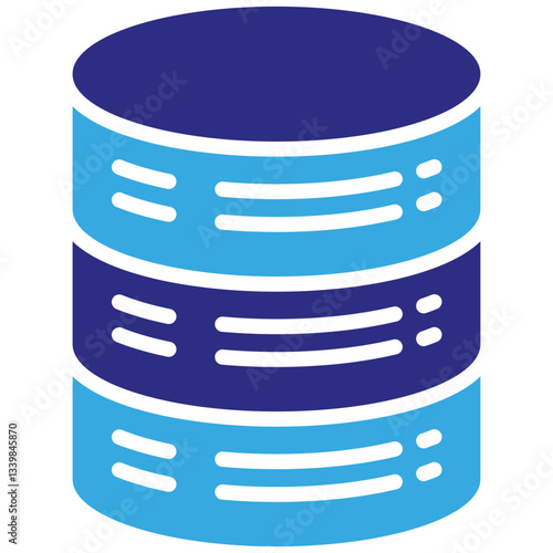 Server icon in Glyph Dual Color Style. Simple Vector Design. Simple Vector Glyph Icon