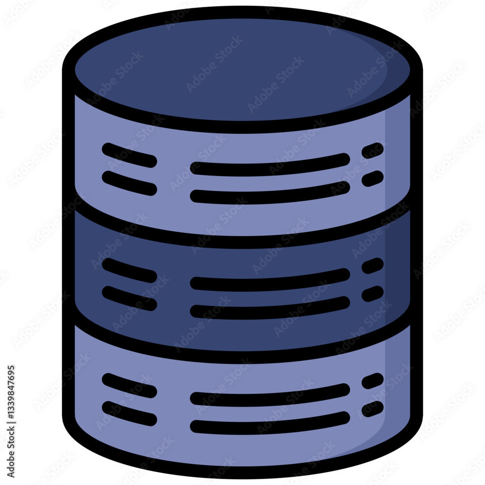Server icon in Flat Color Style With Outline. Simple Vector Design. Simple Vector Flat Icon Server icon in Flat Color Style With Outline. Simple Vector Design. Simple Vector Flat Icon