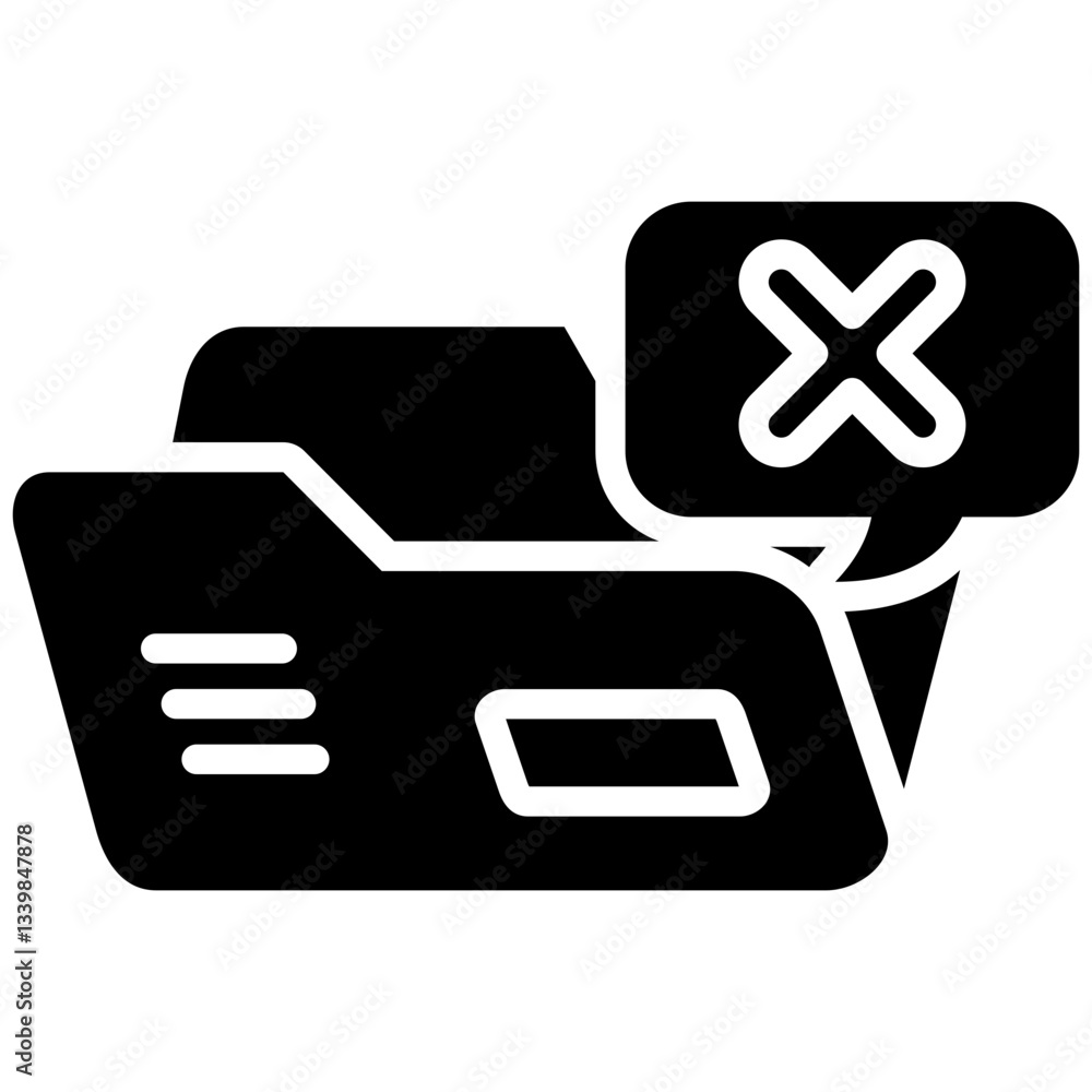 Folder icon in Glyph Style. Simple Vector Design. Simple Vector Glyph Icon Folder icon in Glyph Style. Simple Vector Design. Simple Vector Glyph Icon
