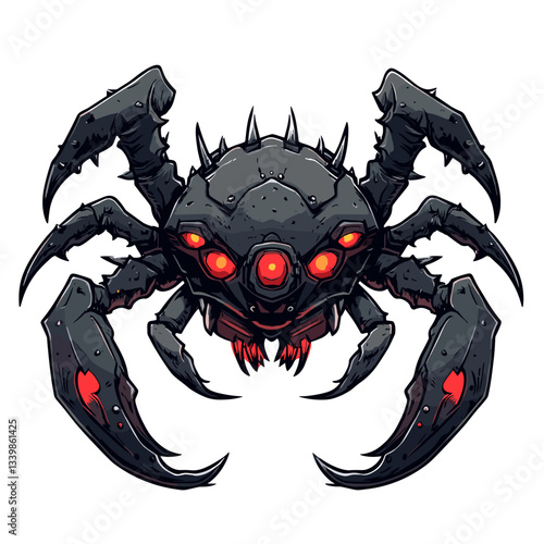 Monstrous crab-like creature logo representing a fierce and competitive esports team ready for battle
