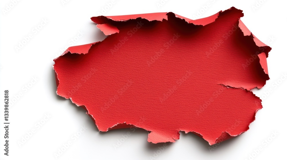 Abstract Red Torn Paper Texture Background Abstract Red Torn Paper Texture Background