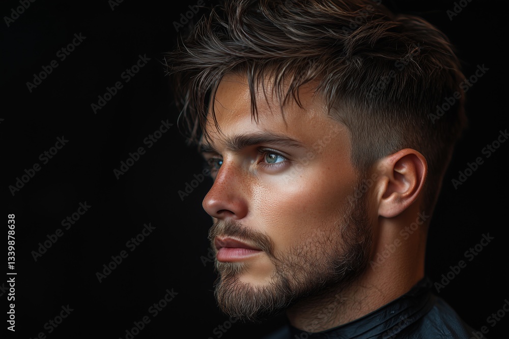 Obraz premium Barber Shop with Text Space