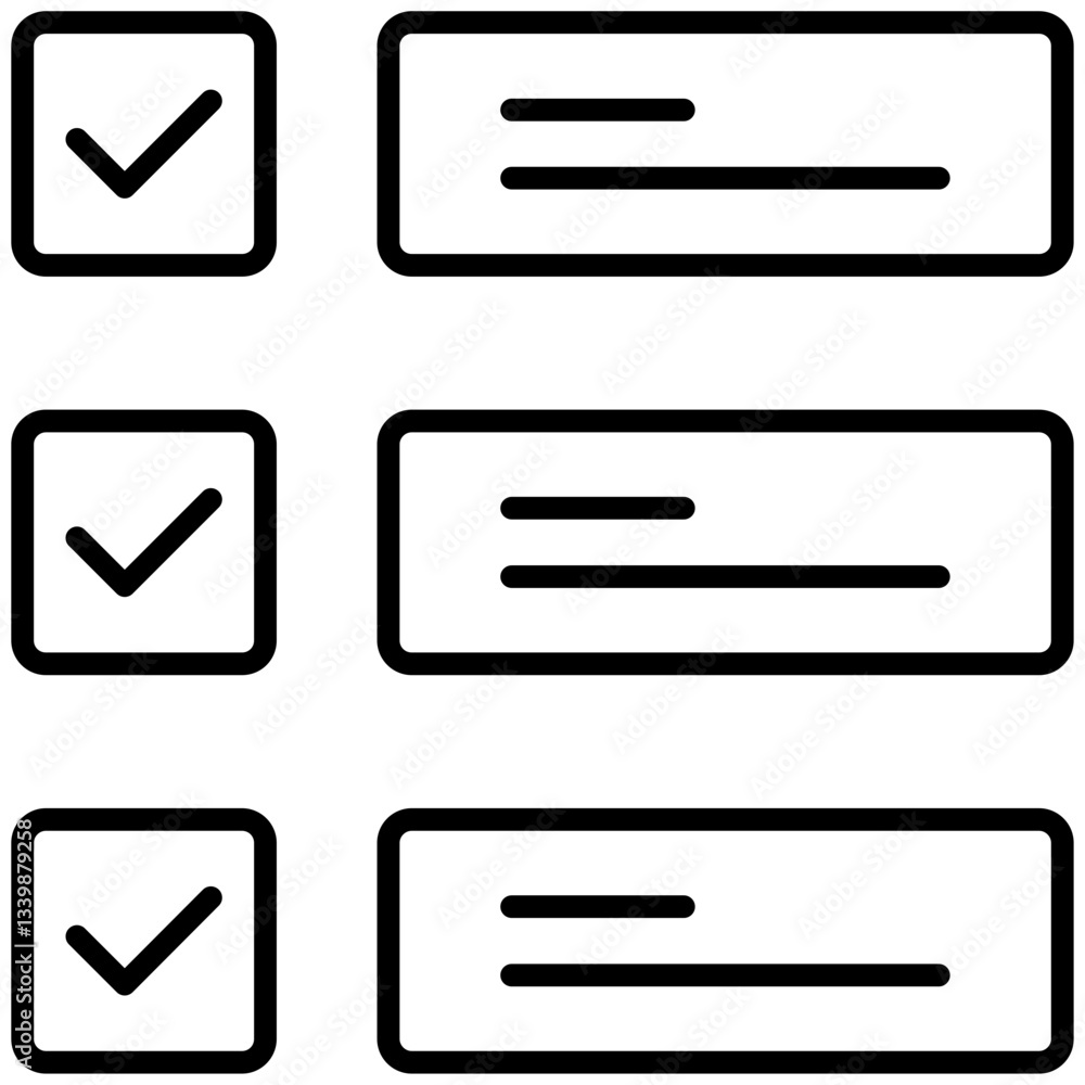 Task icon for website, application, printing, document, poster design, etc Task icon for website, application, printing, document, poster design, etc