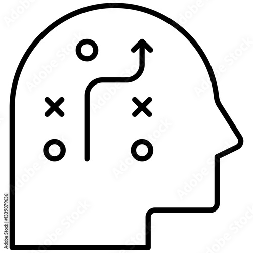 Strategic consulting icon for website, application, printing, document, poster design, etc