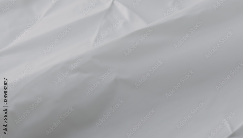 Obraz premium Close-up view of a weathered white trash bag texture