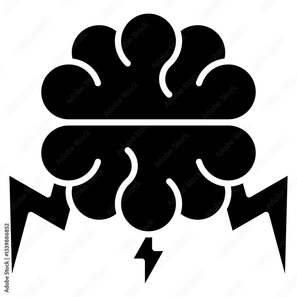 Brainstorm icon for website, application, printing, document, poster design, etc Brainstorm icon for website, application, printing, document, poster design, etc