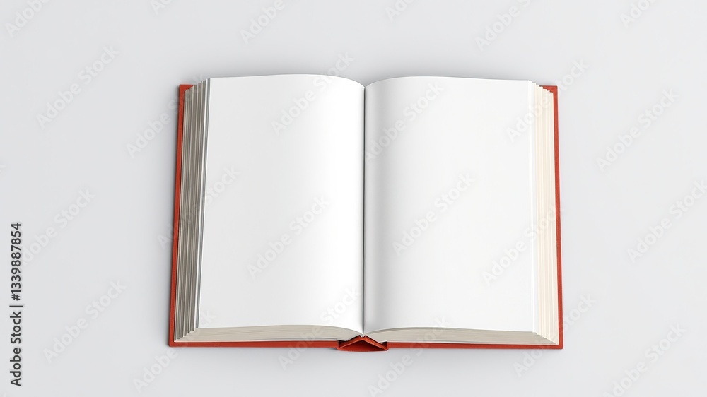 Hard Book Mockup Interior Design - Blank Left Space Hard Book Mockup Interior Design - Blank Left Space