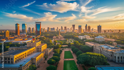 panorama of the beautiful city of Nairobi Kenya