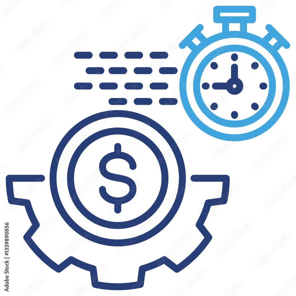 Obraz premium Efficiency Dual Tone Icon