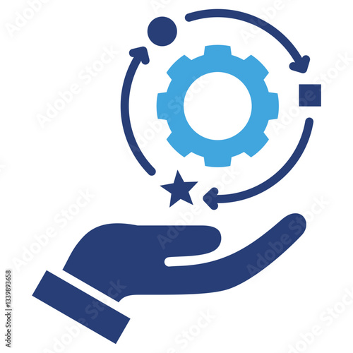 Adaptability Two Color Icon