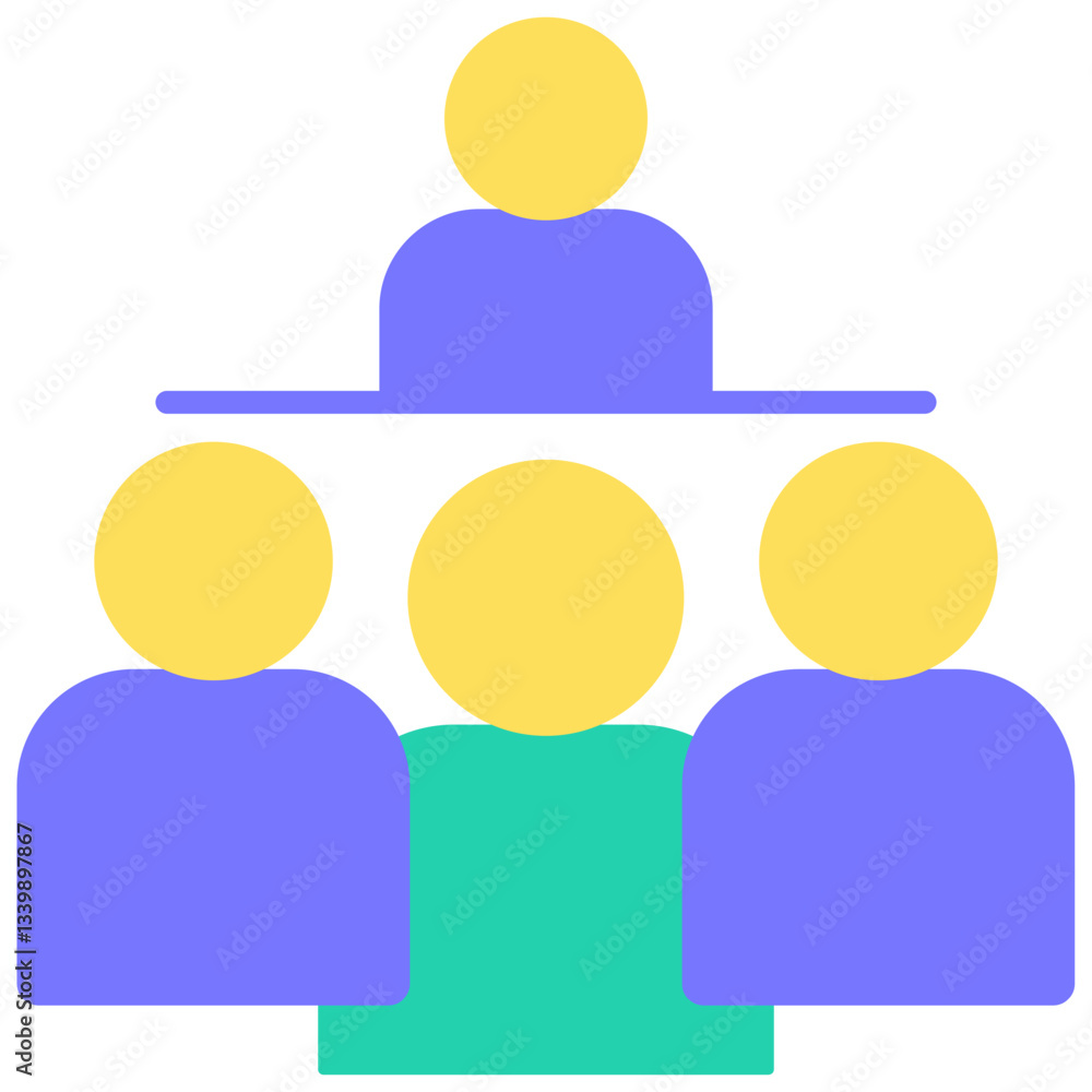 Audience icon for website, application, printing, document, poster design, etc Audience icon for website, application, printing, document, poster design, etc