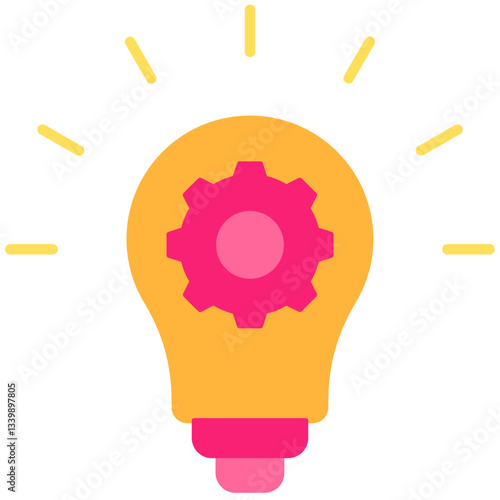 Innovation icon for website, application, printing, document, poster design, etc