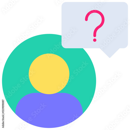 Question icon for website, application, printing, document, poster design, etc