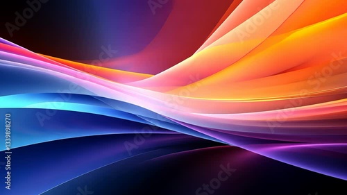 Abstract vibrant flowing waves