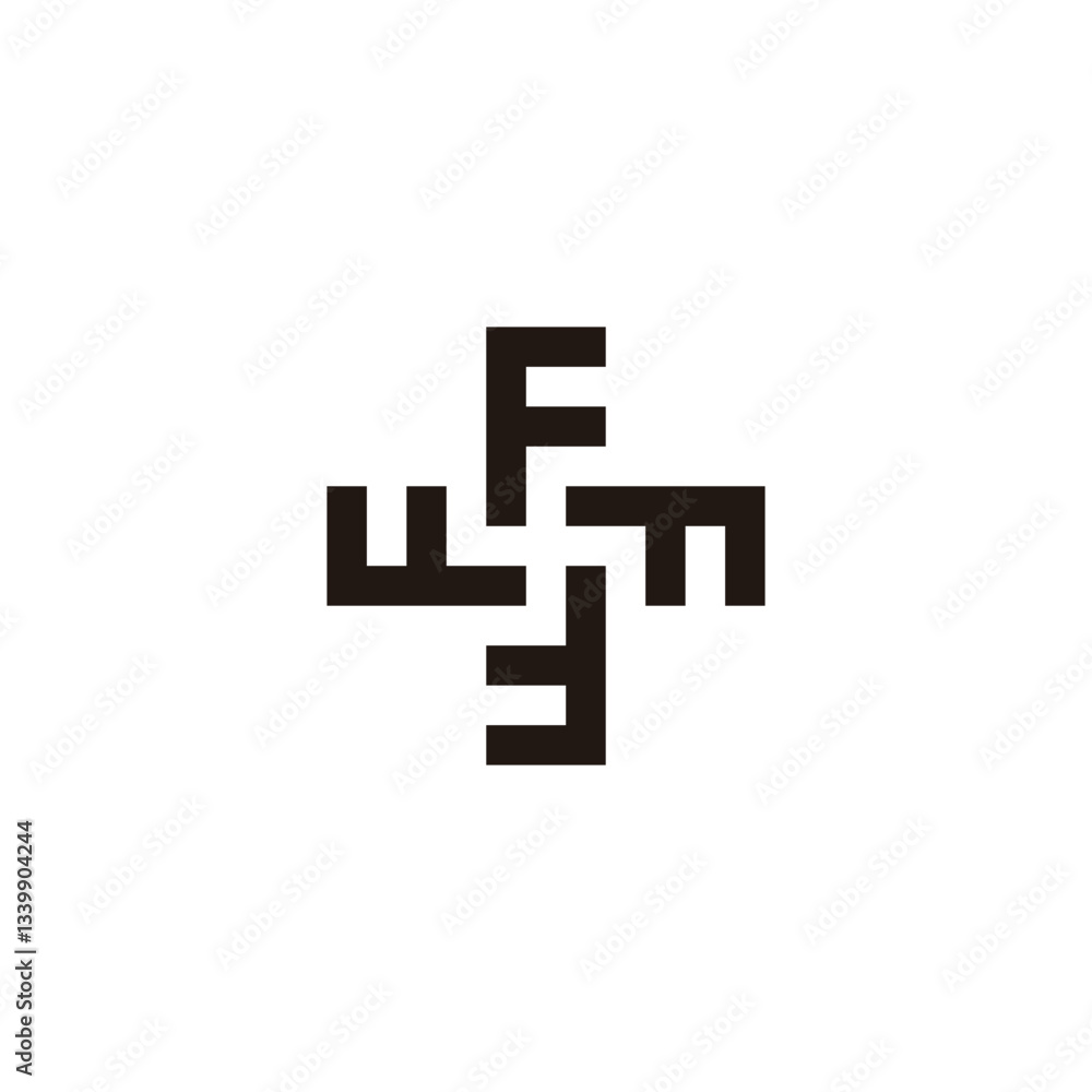 Letter F plus,geometric symbol simple logo vector Letter F plus,geometric symbol simple logo vector