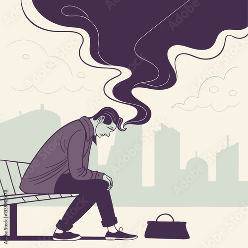 The weight of the Mind: A Surreal Depiction of Stress and Mental Health