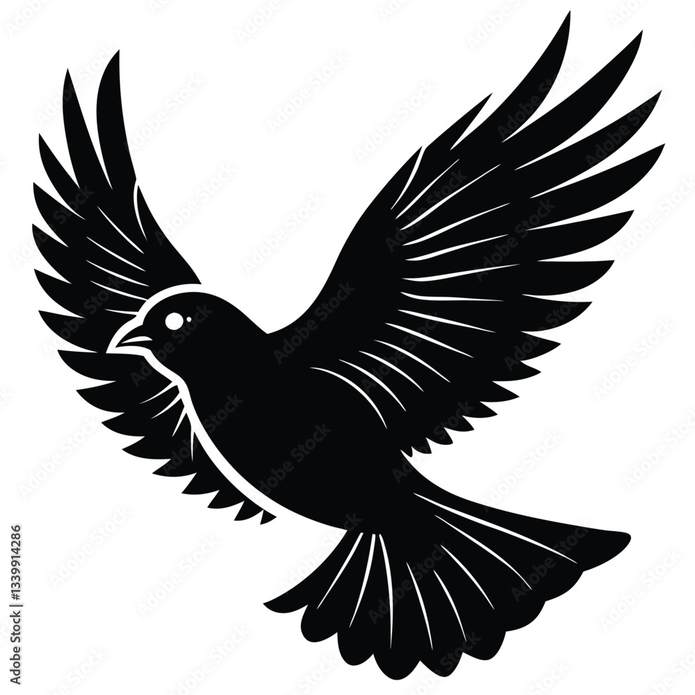 Obraz premium silhouettes bird flying