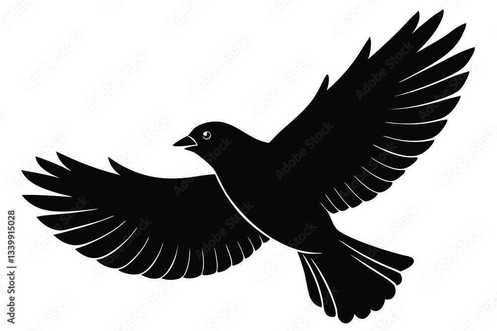 Obraz premium silhouettes bird flying