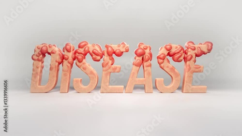 Disease Skin Blister: Realistic 3D Animation of Inflated Skin Texture