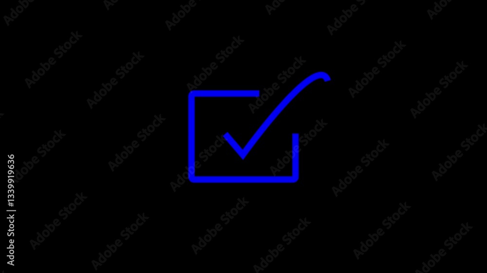 checkmark sign icon animation. checkmark sign icon animation.