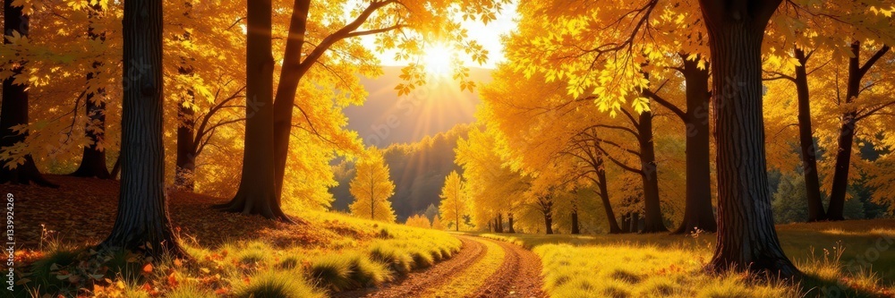 Sun-drenched yellow aspen leaves, breathtaking fall scene , autumn backdrop, yellow foliage, nature photography Sun-drenched yellow aspen leaves, breathtaking fall scene , autumn backdrop, yellow foliage, nature photography
