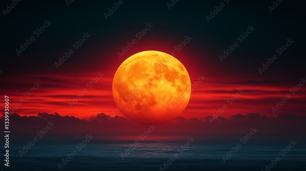 Moonlight Reflections Over the Serene Sea Moonlight Reflections Over the Serene Sea